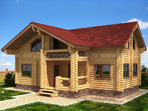 Проект дома 15 (Размер дома 7400х11600)