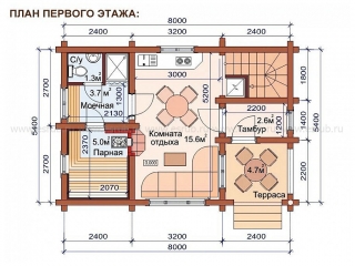 сруб бани проект 18