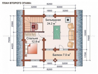 сруб бани проект 20