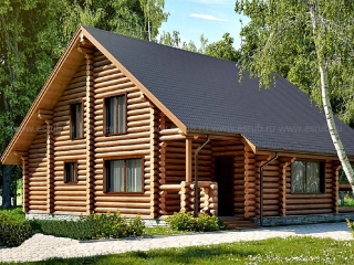 сруб дома проект 31 фото