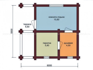 сруб бани проект 28 фото