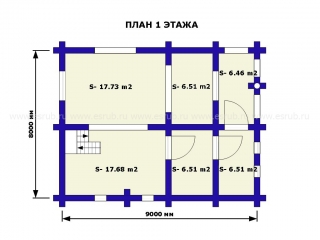 сруб дома проект 52 фото