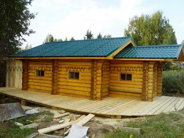 Строительство бани в Сывороткино